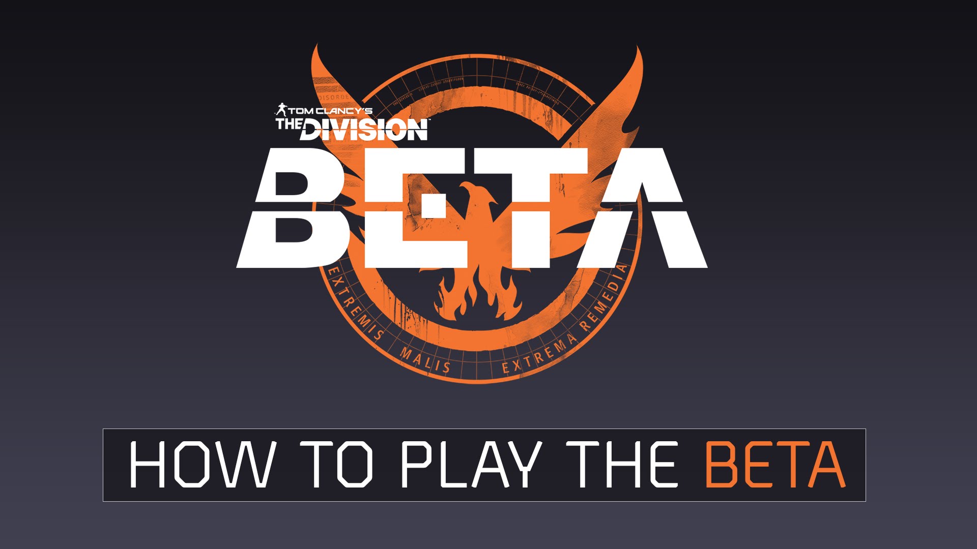 Tom Clancy’s The Division - How to play the Beta