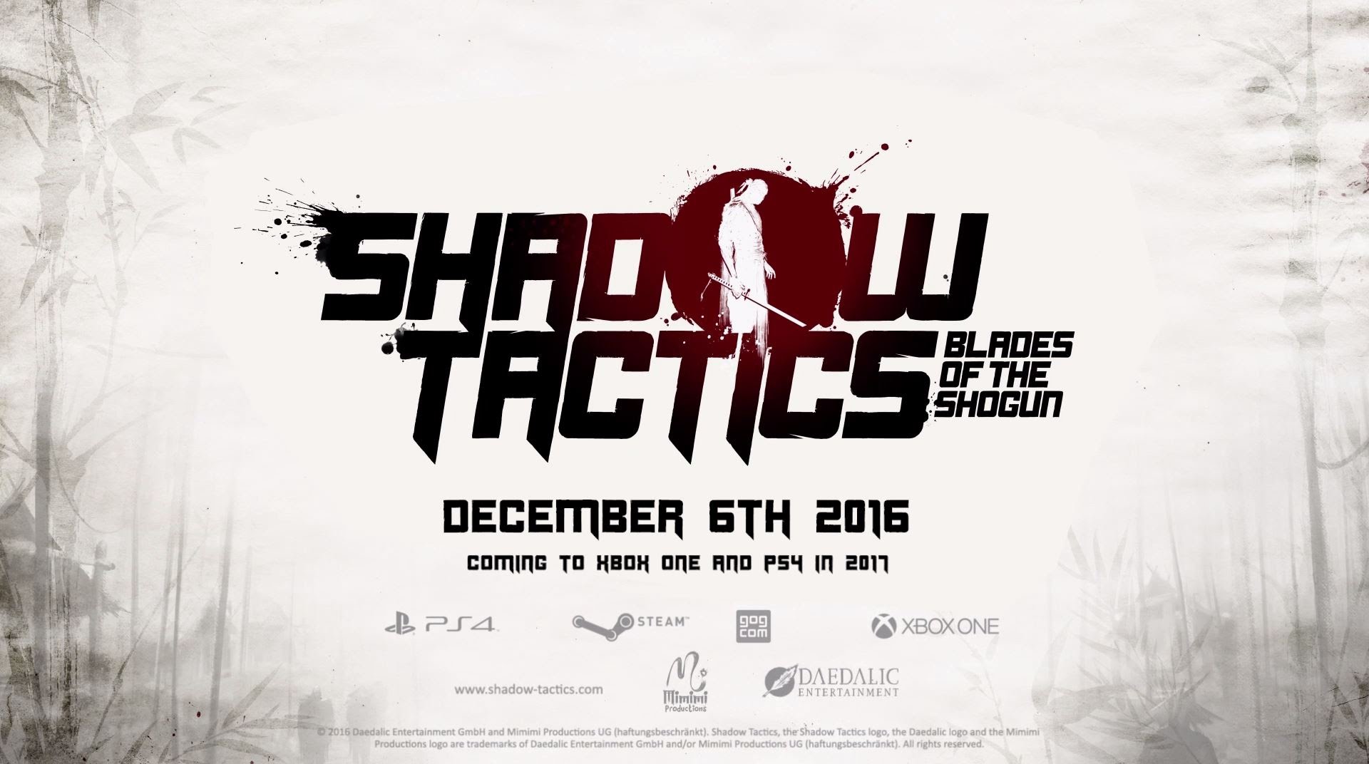 Shadow Tactics: Blades of the Shogun - Release Date Trailer